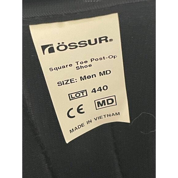 Ossur square toe post op shoe mens medium 11 foot brace medical adult black - Picture 2 of 14